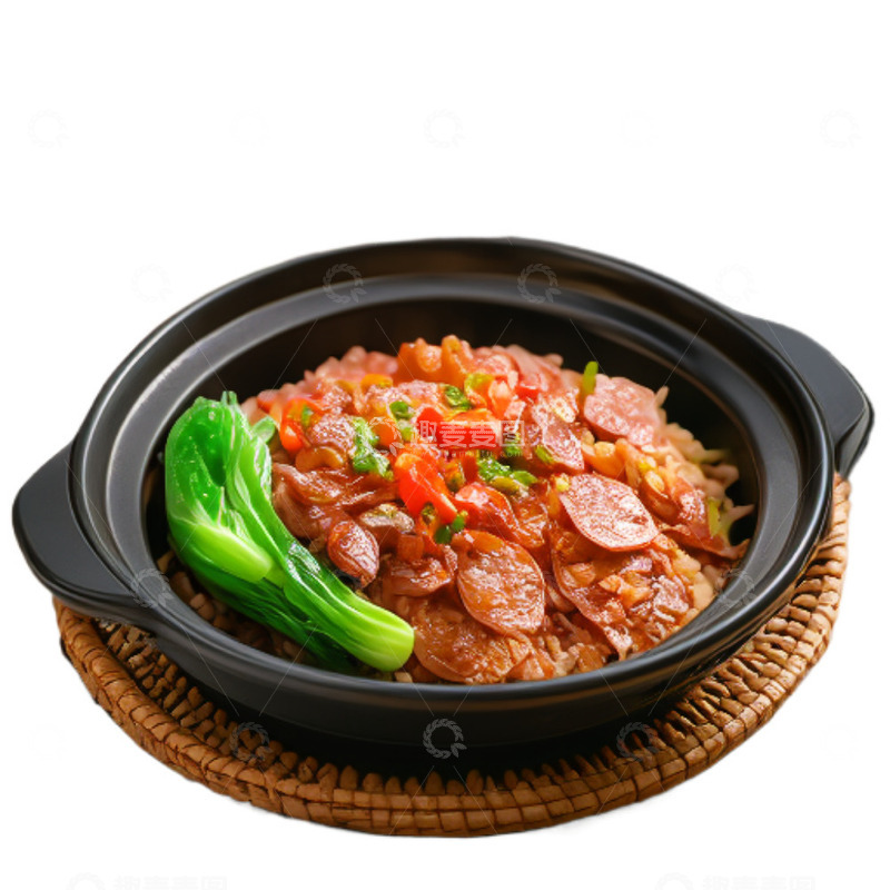 高清大图下载【趣麦麦图】黑色砂锅煲仔饭