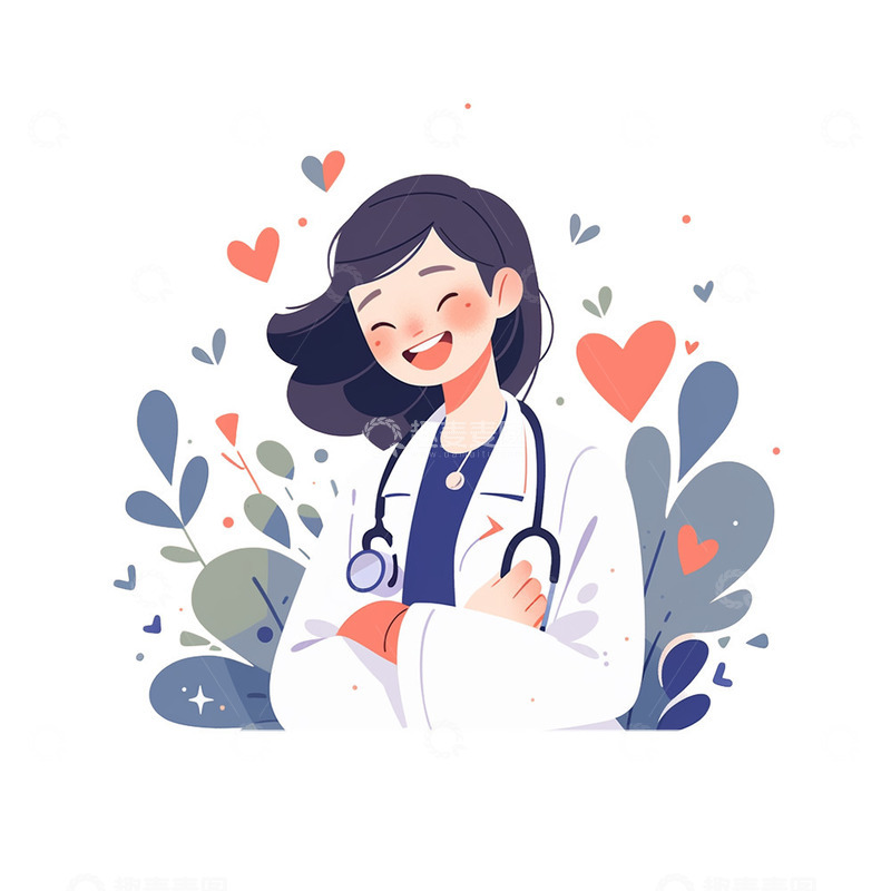 高清大图下载【趣麦麦图】春日花草医生