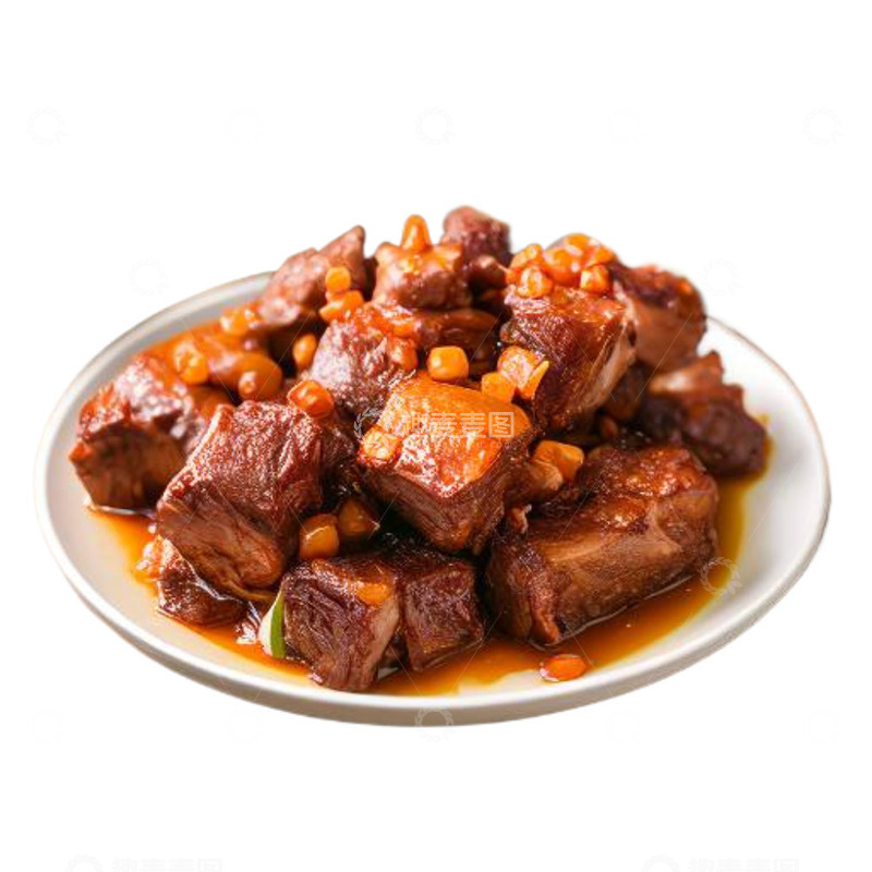 高清大图下载【趣麦麦图】红烧黄豆猪蹄