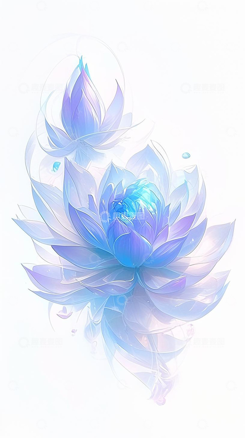 高清大图下载【趣麦麦图】莲花唯美极简风背景