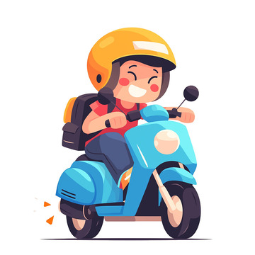 安全行驶请带头盔