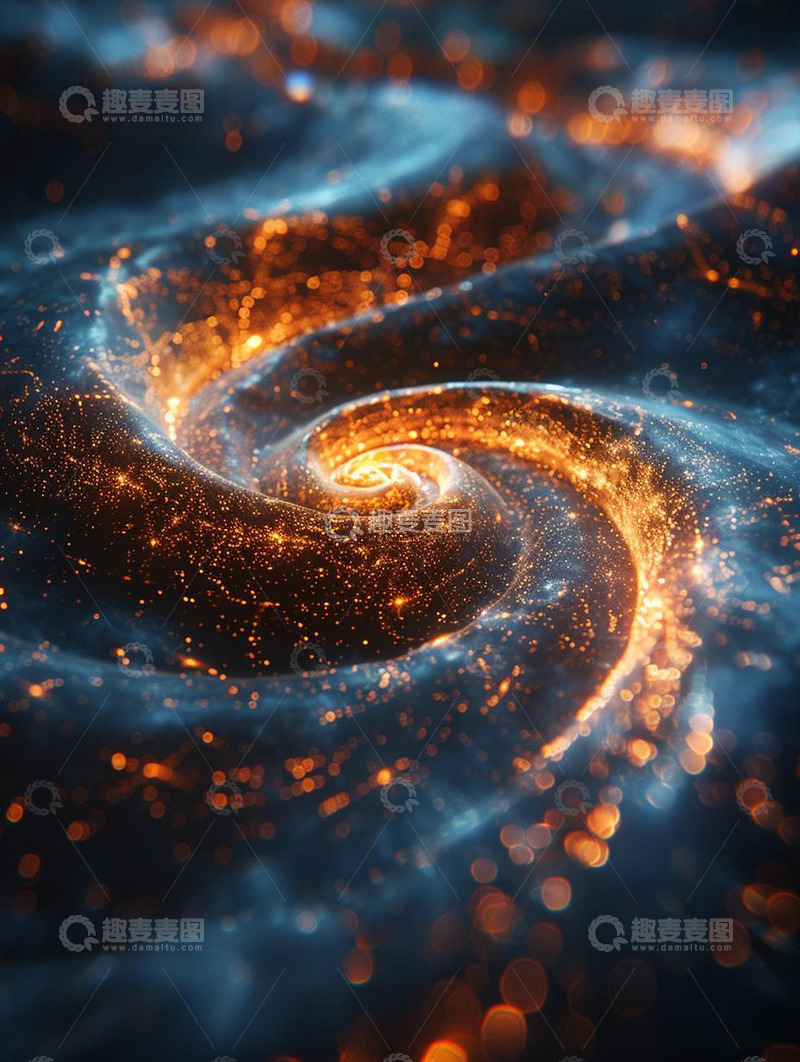 高清大图下载【趣麦麦图】旋转粒子纹理特效