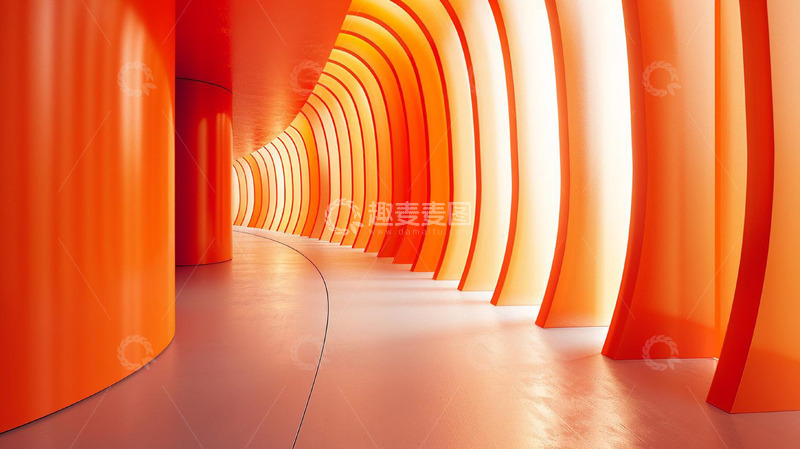 高清大图下载【趣麦麦图】艺术建筑走廊城市