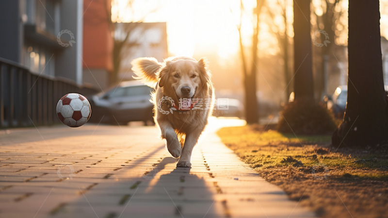 高清大图下载【趣麦麦图】可爱开心的金毛