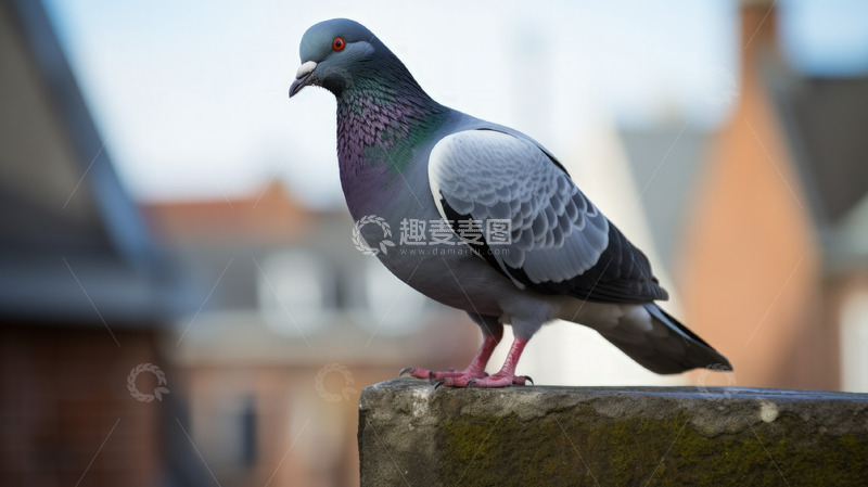 高清大图下载【趣麦麦图】-鸽子鸟飞翔动物