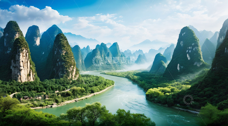 高清大图下载【趣麦麦图】桂林山水景色