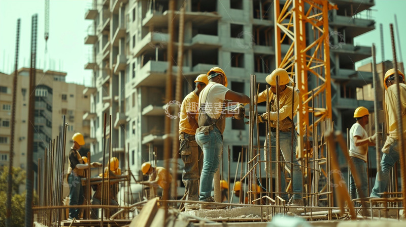 工地建筑场景