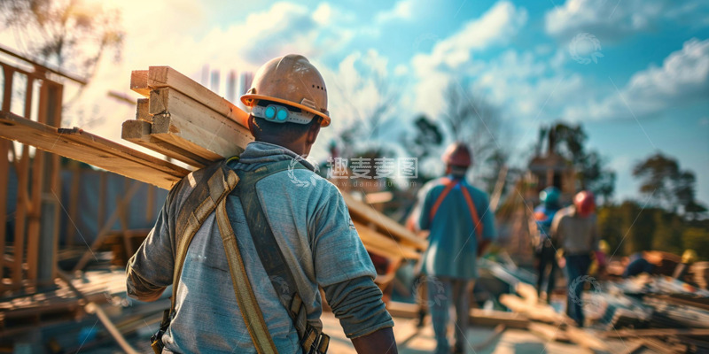 施工现场的实拍图片