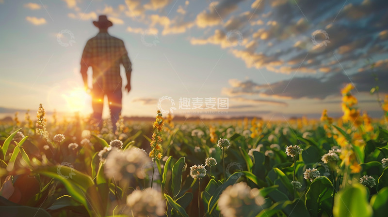 高清大图下载【趣麦麦图】实拍田地场景