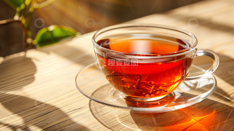 高清大图下载【趣麦麦图】茶叶茶水红茶唯美场景饮料