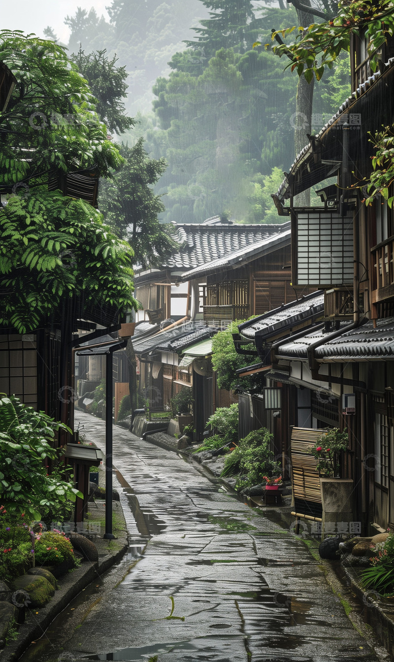 高清大图下载【趣麦麦图】古典建筑屋檐背景