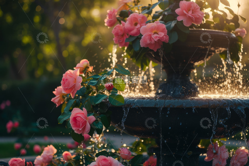 高清大图下载【趣麦麦图】粉红色玫瑰花朵