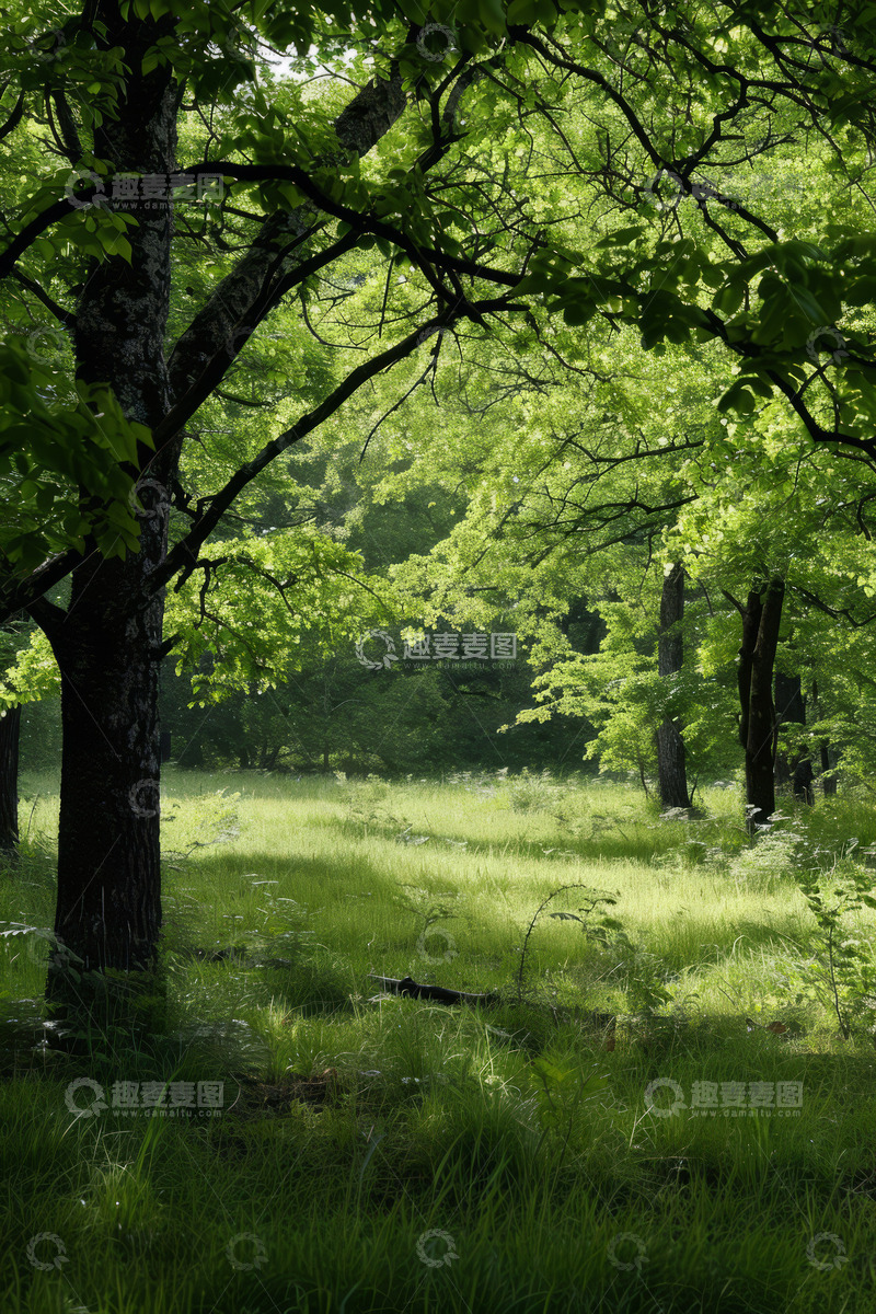 高清大图下载【趣麦麦图】森林阳光背景