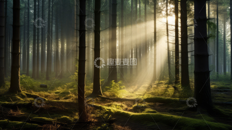 高清大图下载【趣麦麦图】绿色茂密丛林