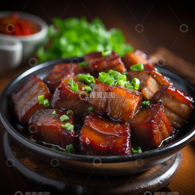 高清大图下载【趣麦麦图】五花肉红烧肉