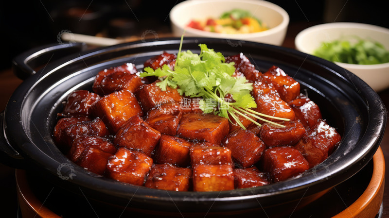 高清大图下载【趣麦麦图】红烧肉美食摄影