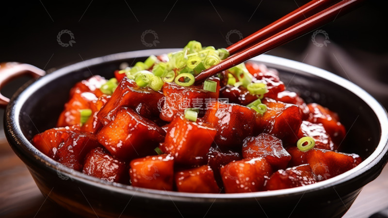 高清大图下载【趣麦麦图】极品水晶红烧肉