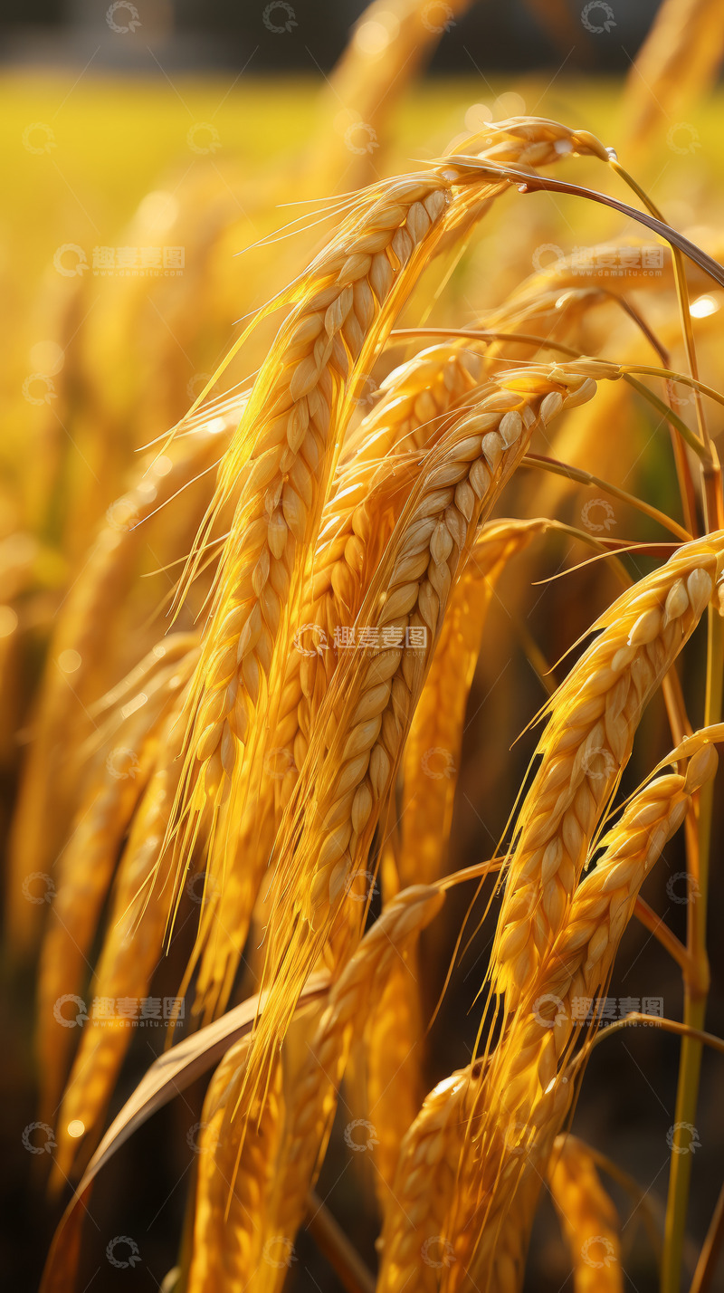高清大图下载【趣麦麦图】金色水稻壁纸