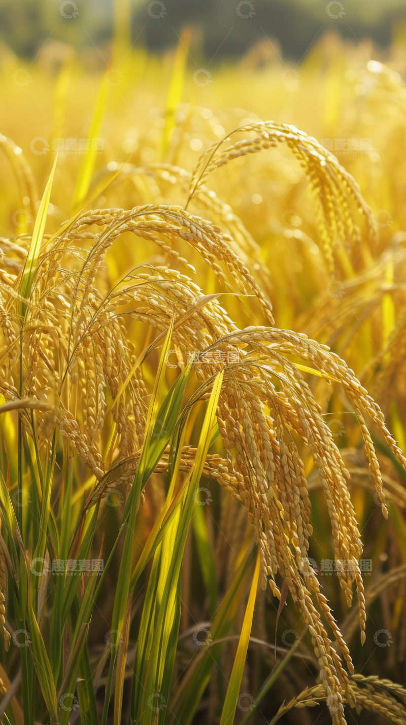 高清大图下载【趣麦麦图】田里麦穗特写