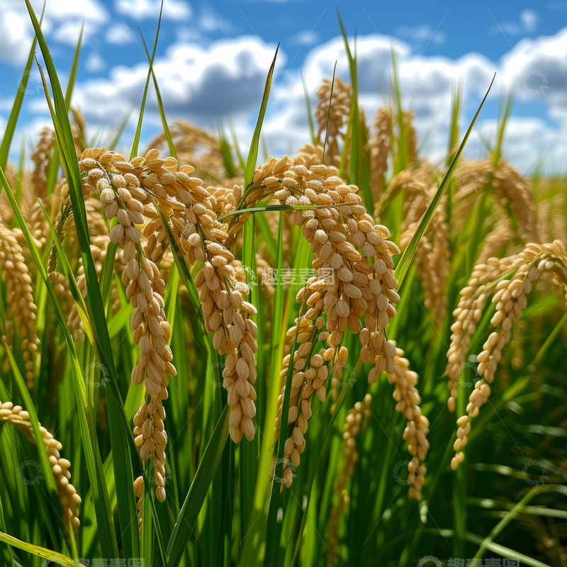 高清大图下载【趣麦麦图】绿色水稻风景