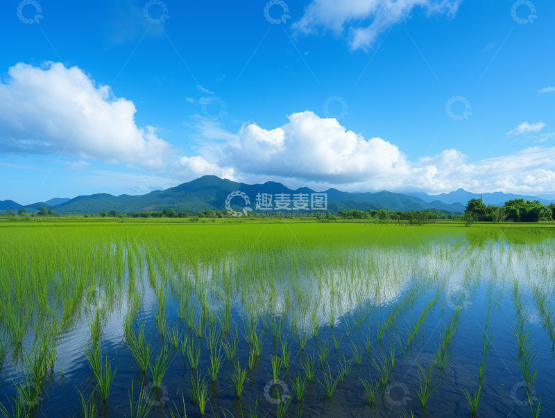 高清大图下载【趣麦麦图】稻田成熟水稻