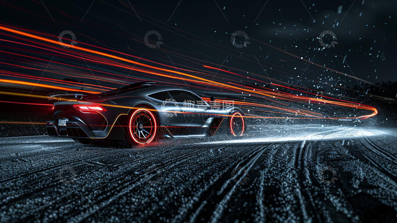 高清大图下载【趣麦麦图】疾驰汽车摄影图