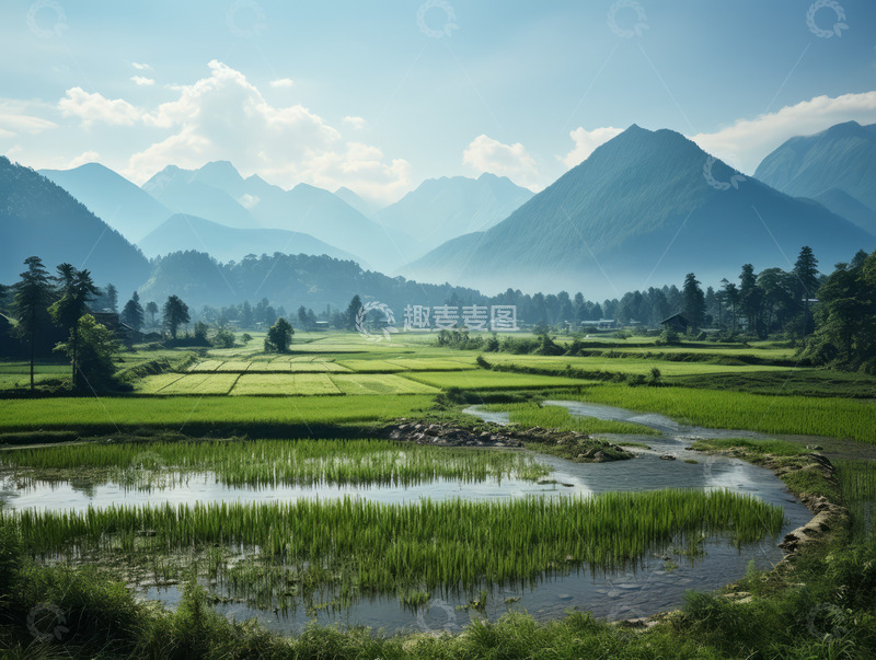 高清大图下载【趣麦麦图】金黄水稻成熟