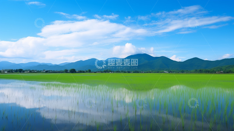 高清大图下载【趣麦麦图】稻田水稻摄影