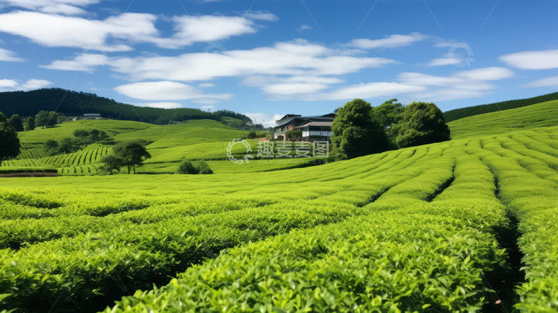 高清大图下载【趣麦麦图】茶园实拍风景