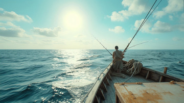 五一实拍渔民捕鱼场景