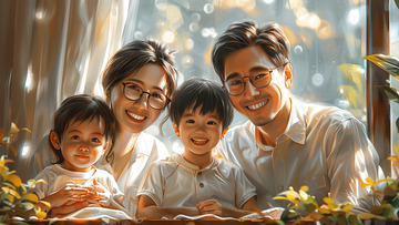 幸福一家人全家福