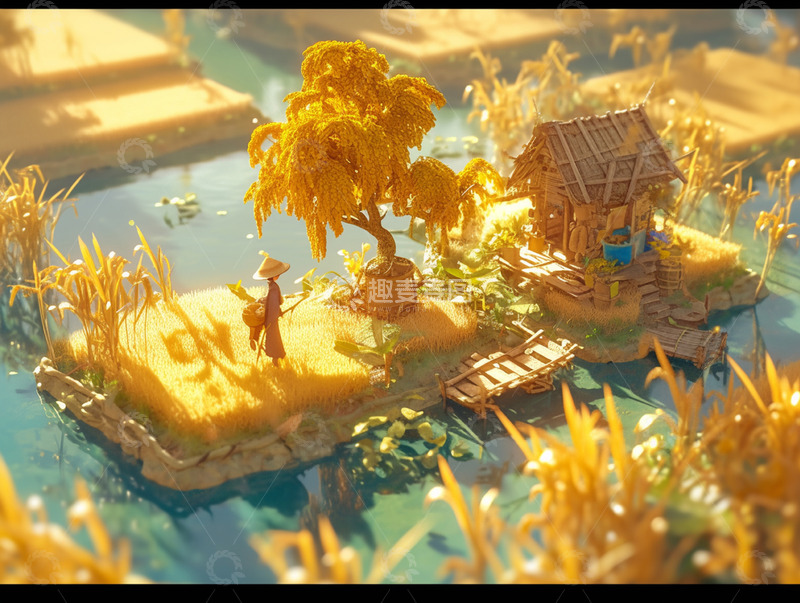 劳动节农民耕作