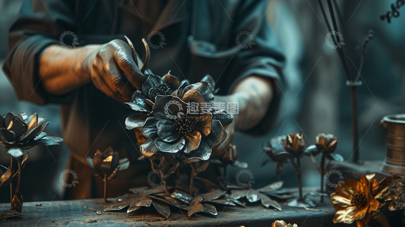 劳动节实拍手工设计