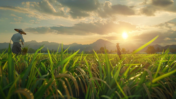 五一劳动节春耕图