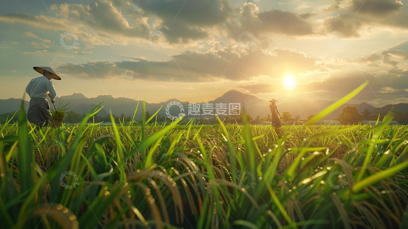 五一劳动节春耕图