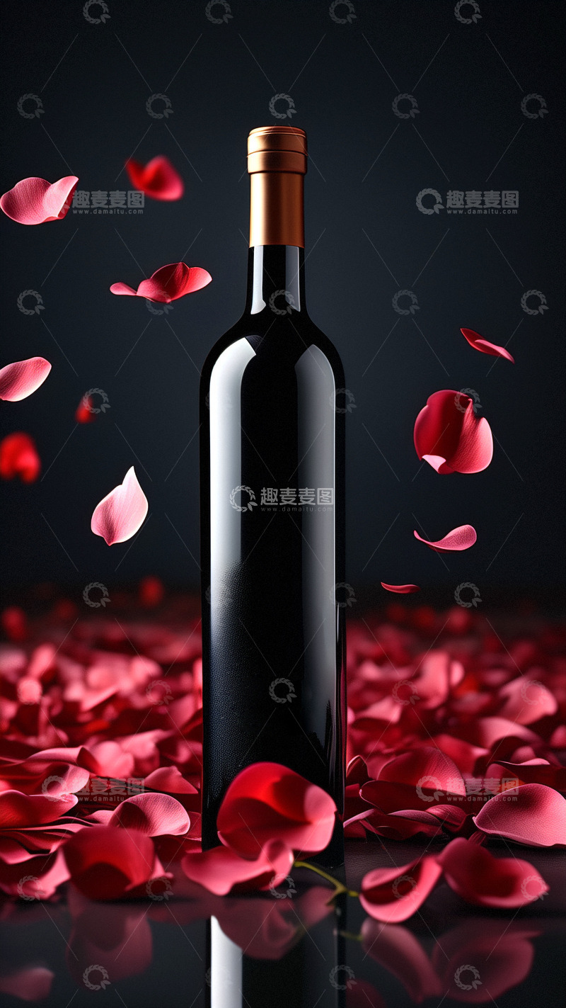 高清大图下载【趣麦麦图】红酒葡萄酒展板海报