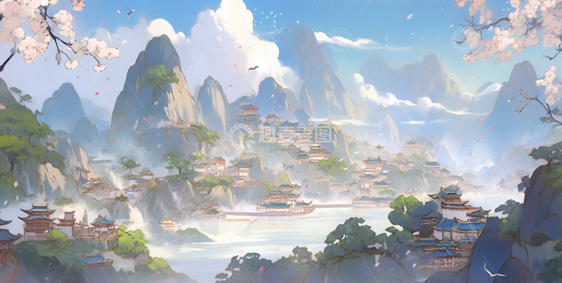 高清大图下载【趣麦麦图】古风唯美风景