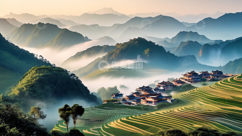 高清大图下载【趣麦麦图】自然风光云雾仙境