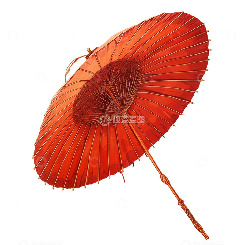 高清大图下载【趣麦麦图】古风红色油纸伞