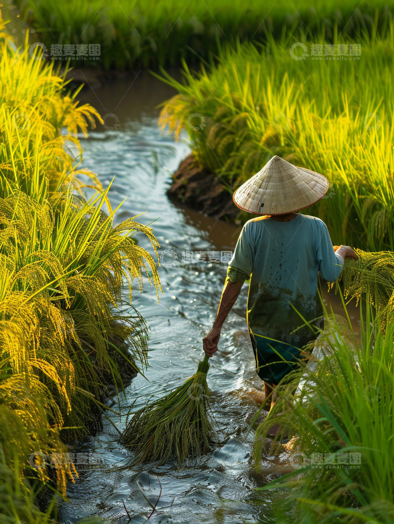 高清大图下载【趣麦麦图】-春日劳动节春耕
