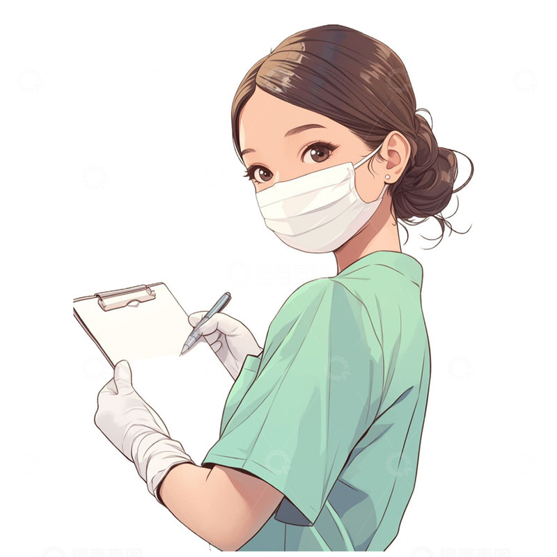 高清大图下载【趣麦麦图】劳动节工作的护士人员