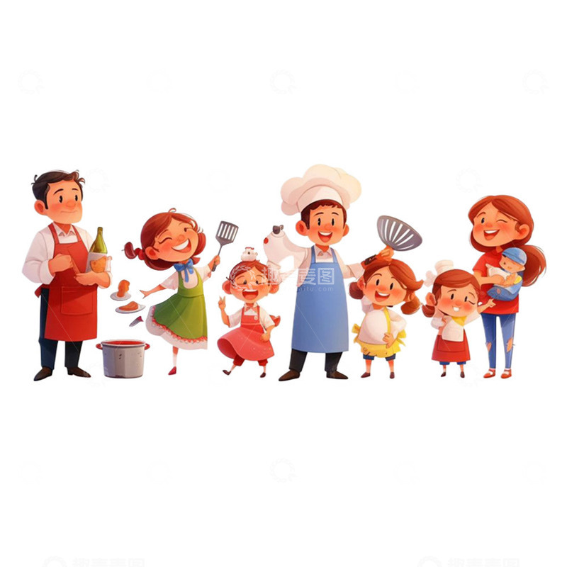 高清大图下载【趣麦麦图】劳动节人物形象