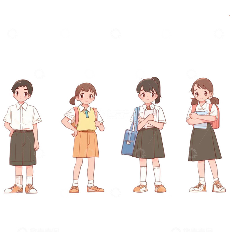 高清大图下载【趣麦麦图】五四青年男女