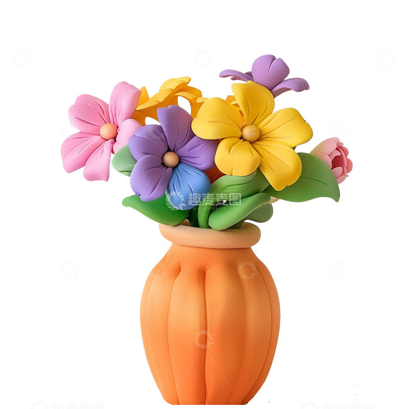 高清大图下载【趣麦麦图】春天立体花朵图