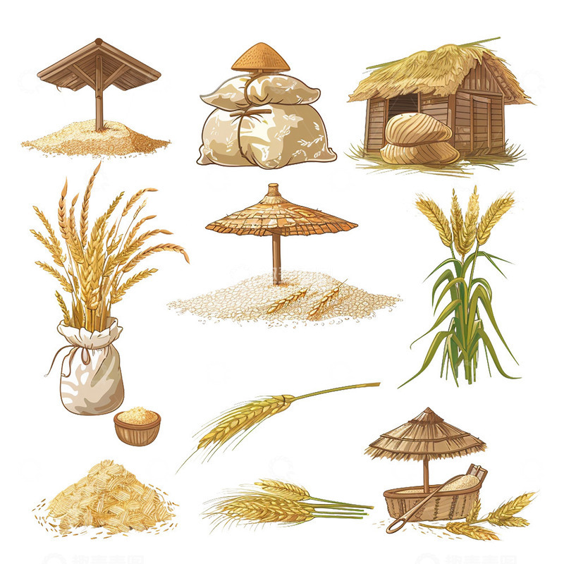 高清大图下载【趣麦麦图】-丰收农作物合集