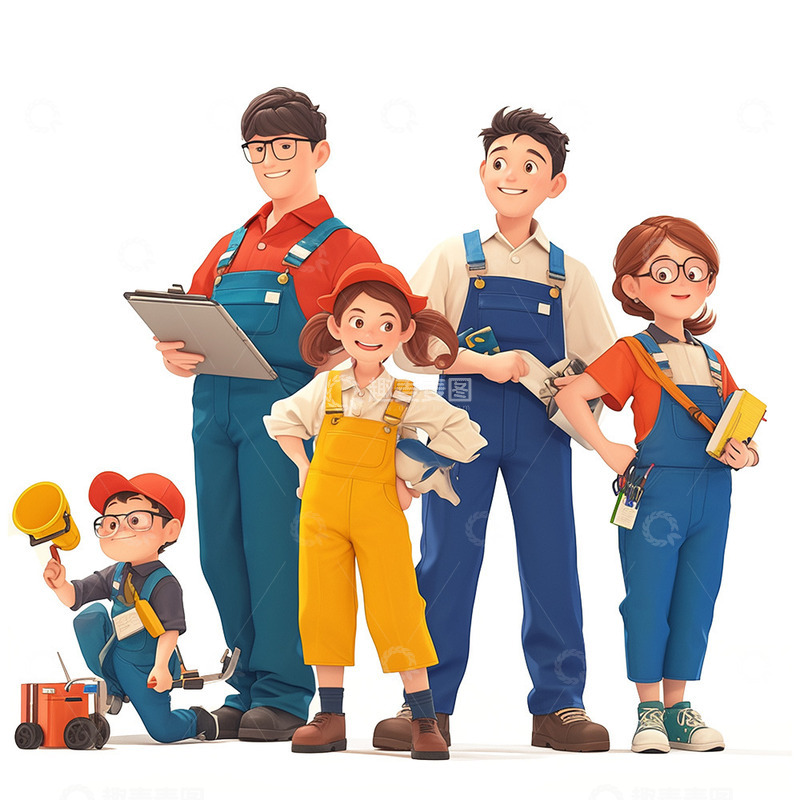 高清大图下载【趣麦麦图】五四青年人物