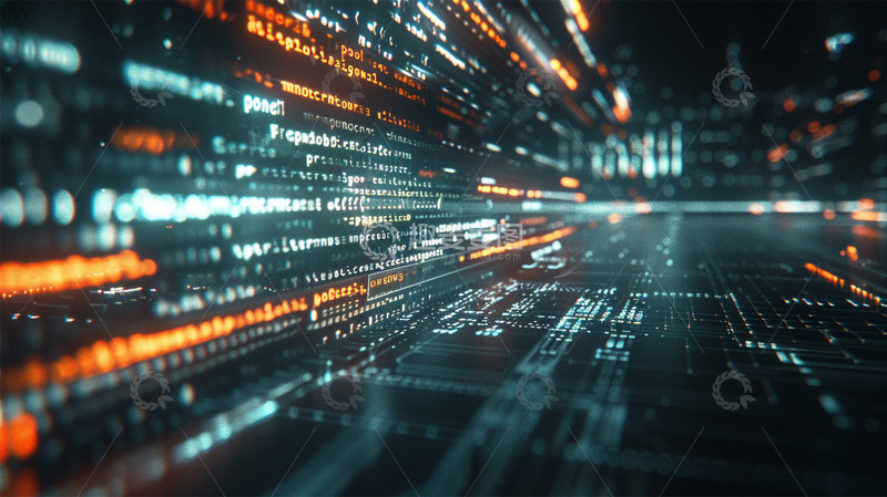 高清大图下载【趣麦麦图】科技未来数字光效商务壁纸场景