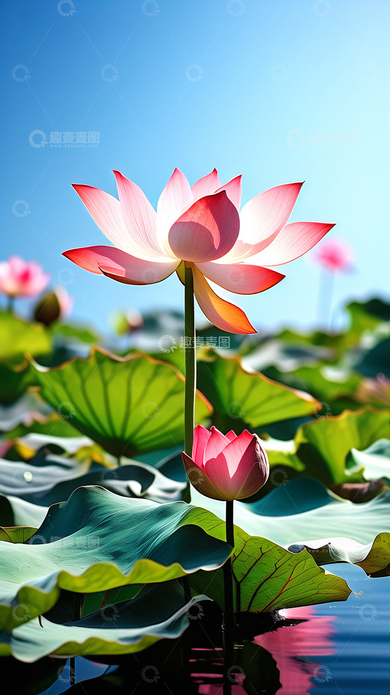 高清大图下载【趣麦麦图】荷花荷叶夏日荷花夏荷荷韵