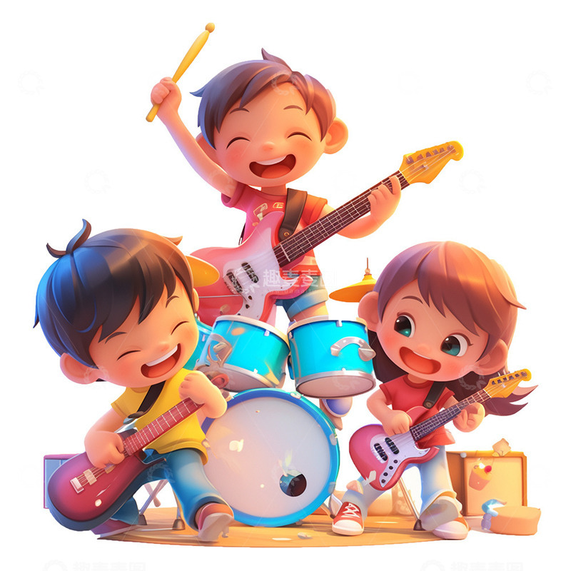高清大图下载【趣麦麦图】五四表演乐队