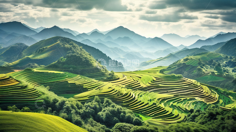 高清大图下载【趣麦麦图】希望的田野美丽乡村